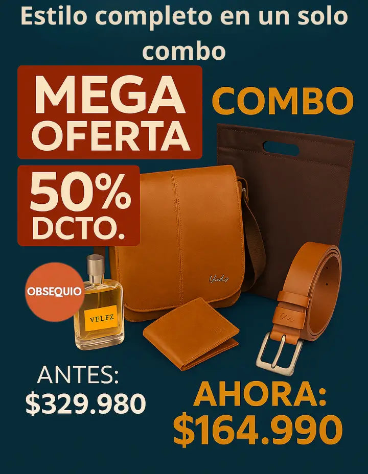 El combo Vélez que eleva tu estilo. ¡Incluye perfume de regalo!