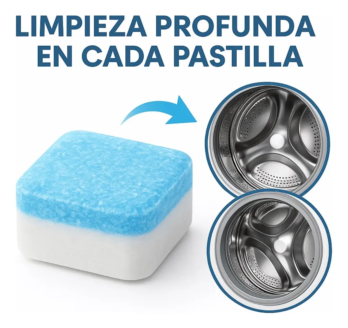 Pastillas Limpieza Profunda (x 10) – ¡Paga 6, Llevas 10! Lavadora como nueva