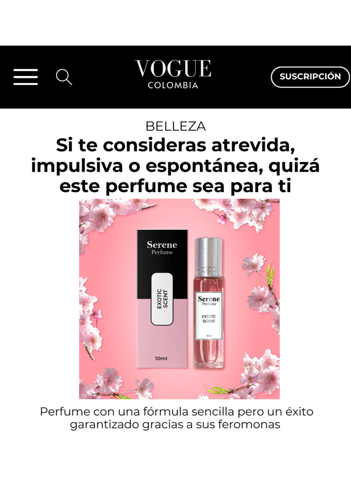 2 X 1 Perfume de feromonas - SERENE™
