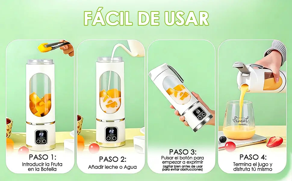 Termo Batidor Portátil - Lleva tus bebidas y batidos favoritos a donde vayas