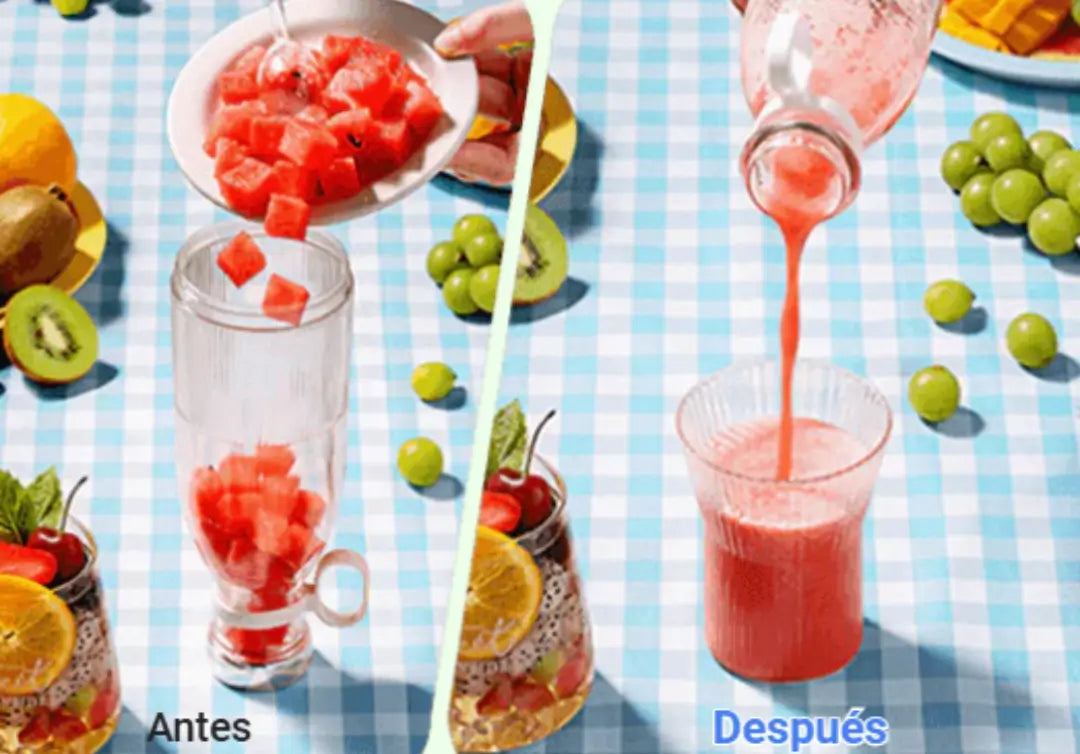 Licuadora Portátil Inalámbrica Multiuso – Mezcla, Tritura y Prepara en Segundos