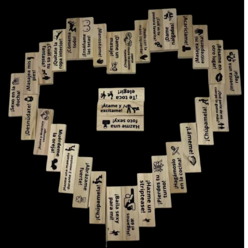 Jenga Hot para Parejas: 48 retos + dinámicas para prender la pasión