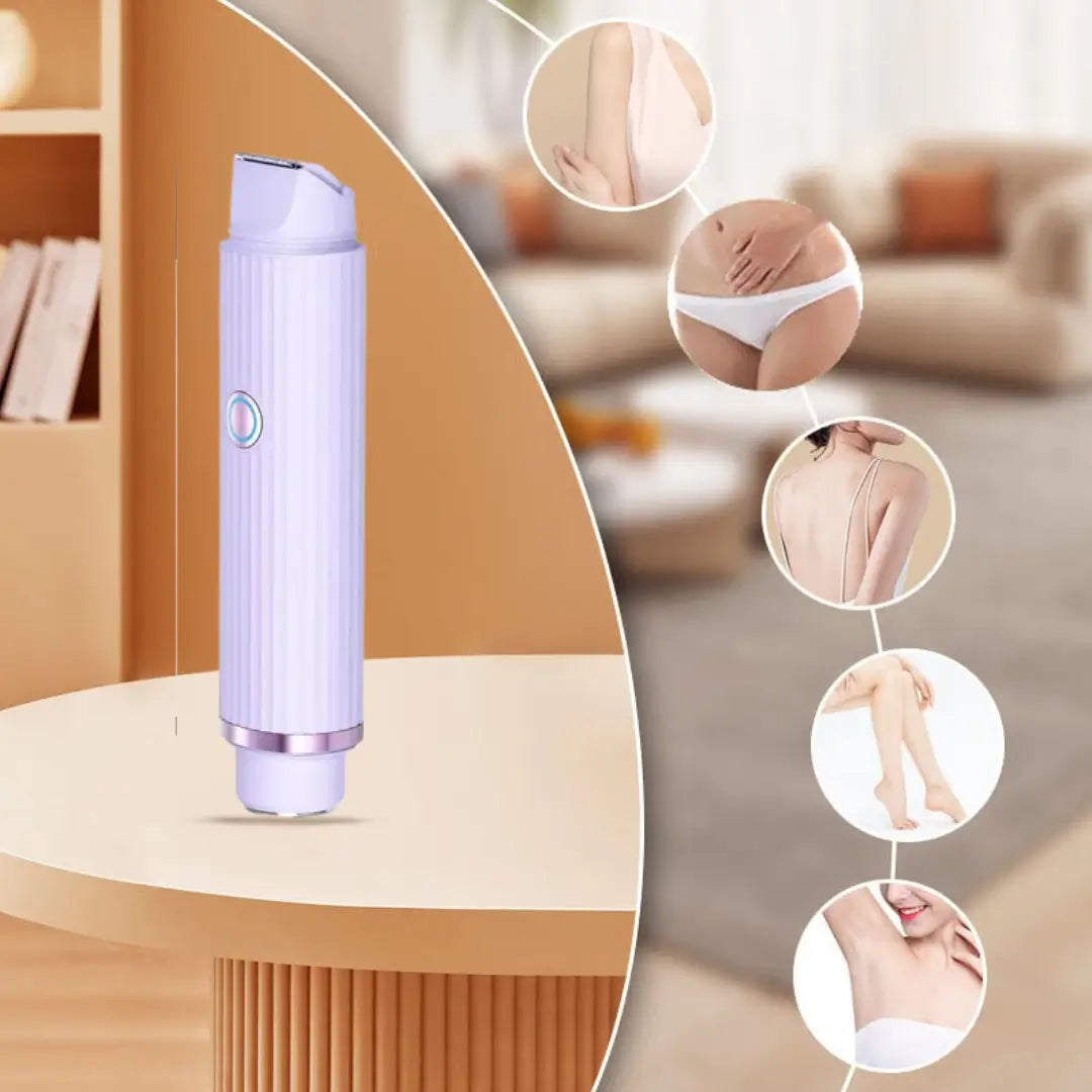 Depiladora de Doble Cabezal, Resistente al Agua IPX7