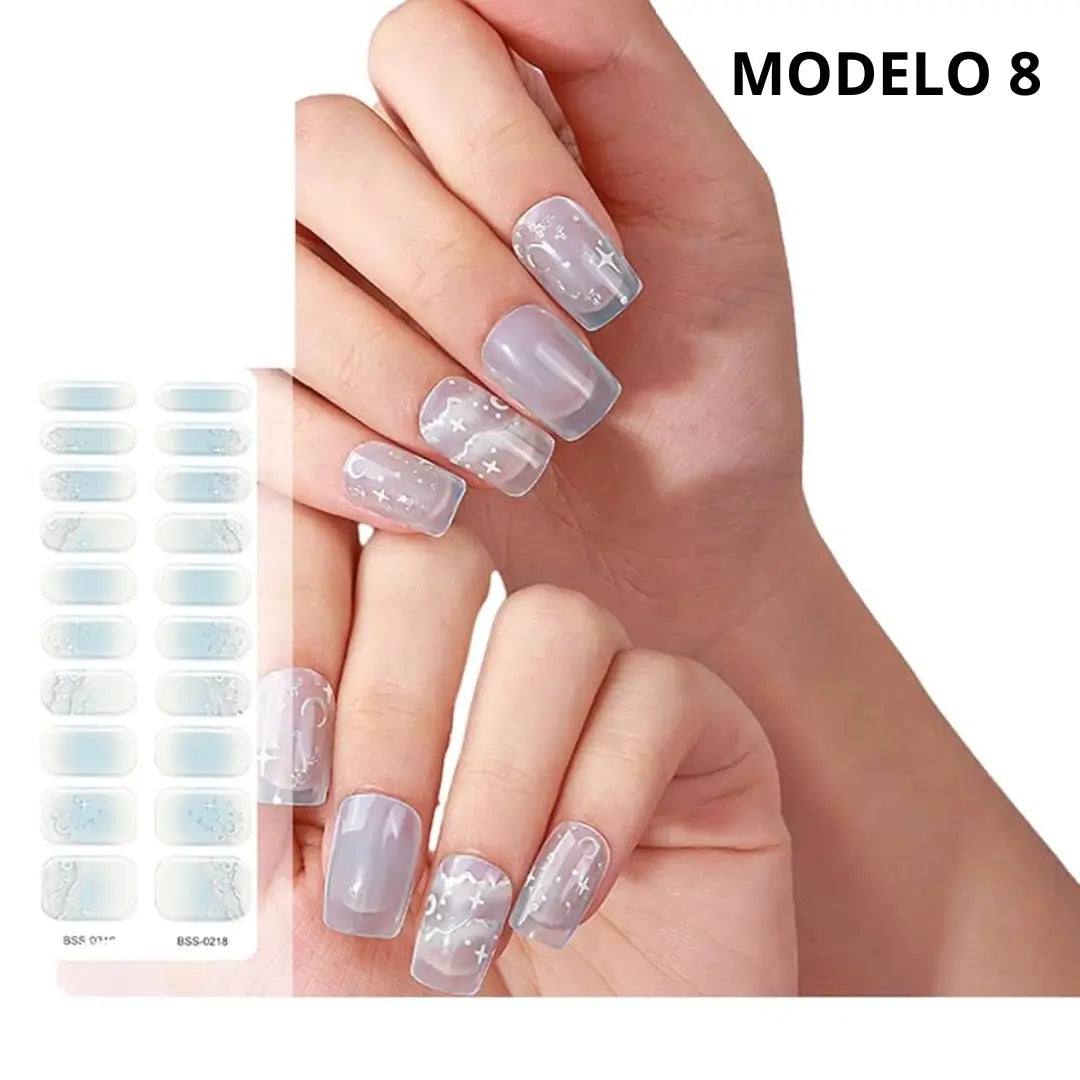 NAILZ: Pack x 20 tiras+ lámpara UV GRATIS