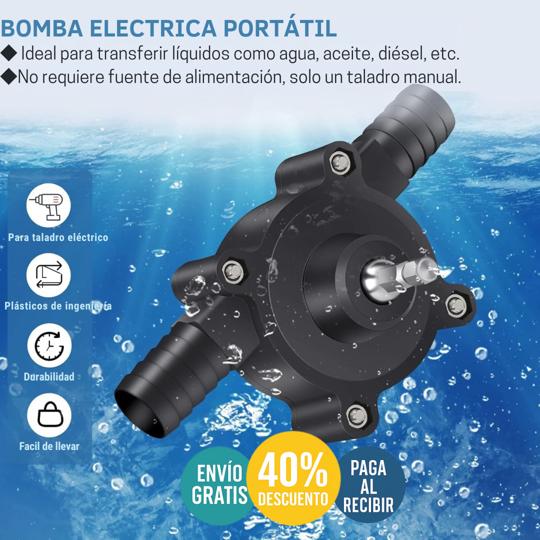 Bomba Eléctrica Portáti para Taladro