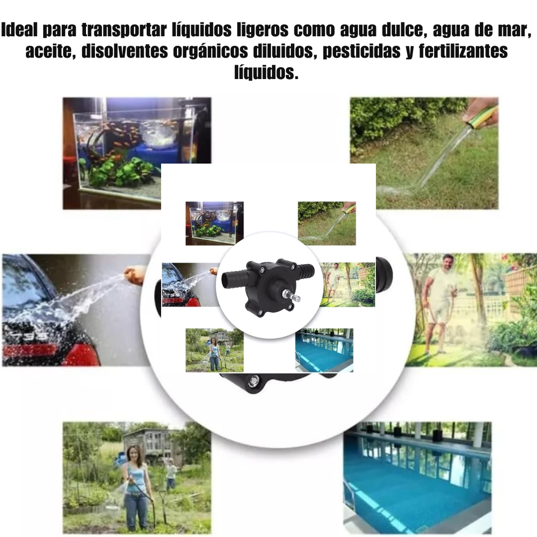 Bomba Eléctrica Portáti para Taladro