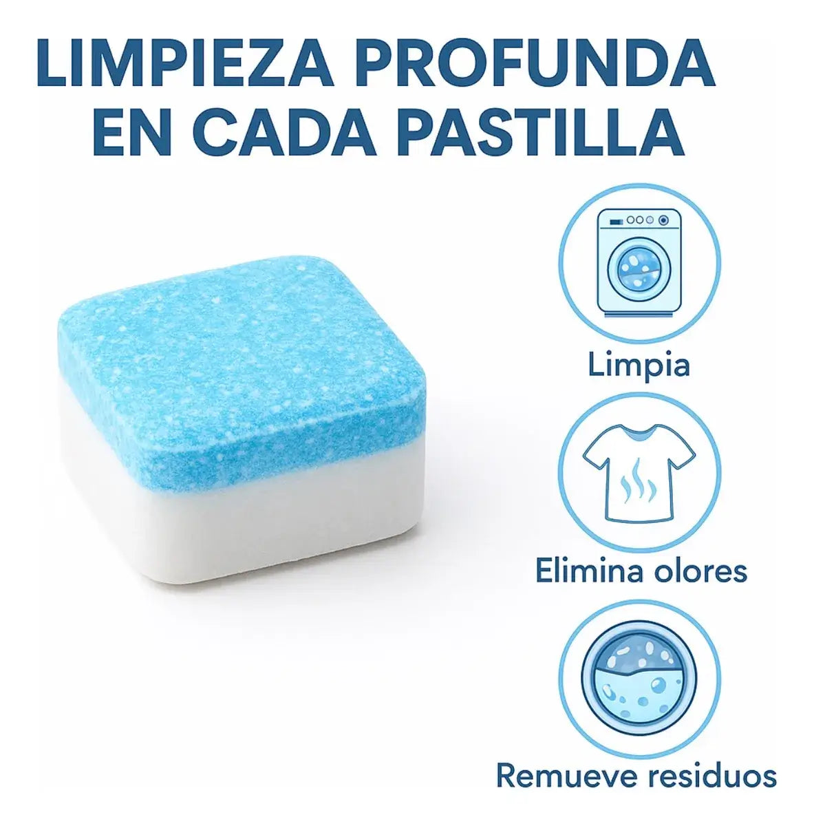 Pastillas Limpieza Profunda (x 10) – ¡Paga 6, Llevas 10! Lavadora como nueva