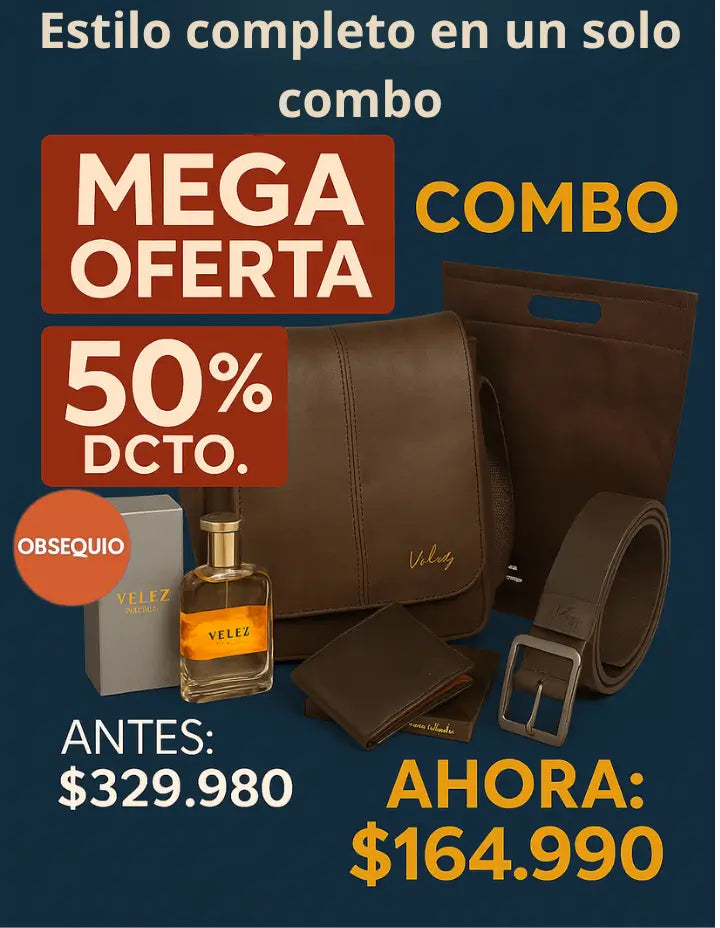El combo Vélez que eleva tu estilo. ¡Incluye perfume de regalo!