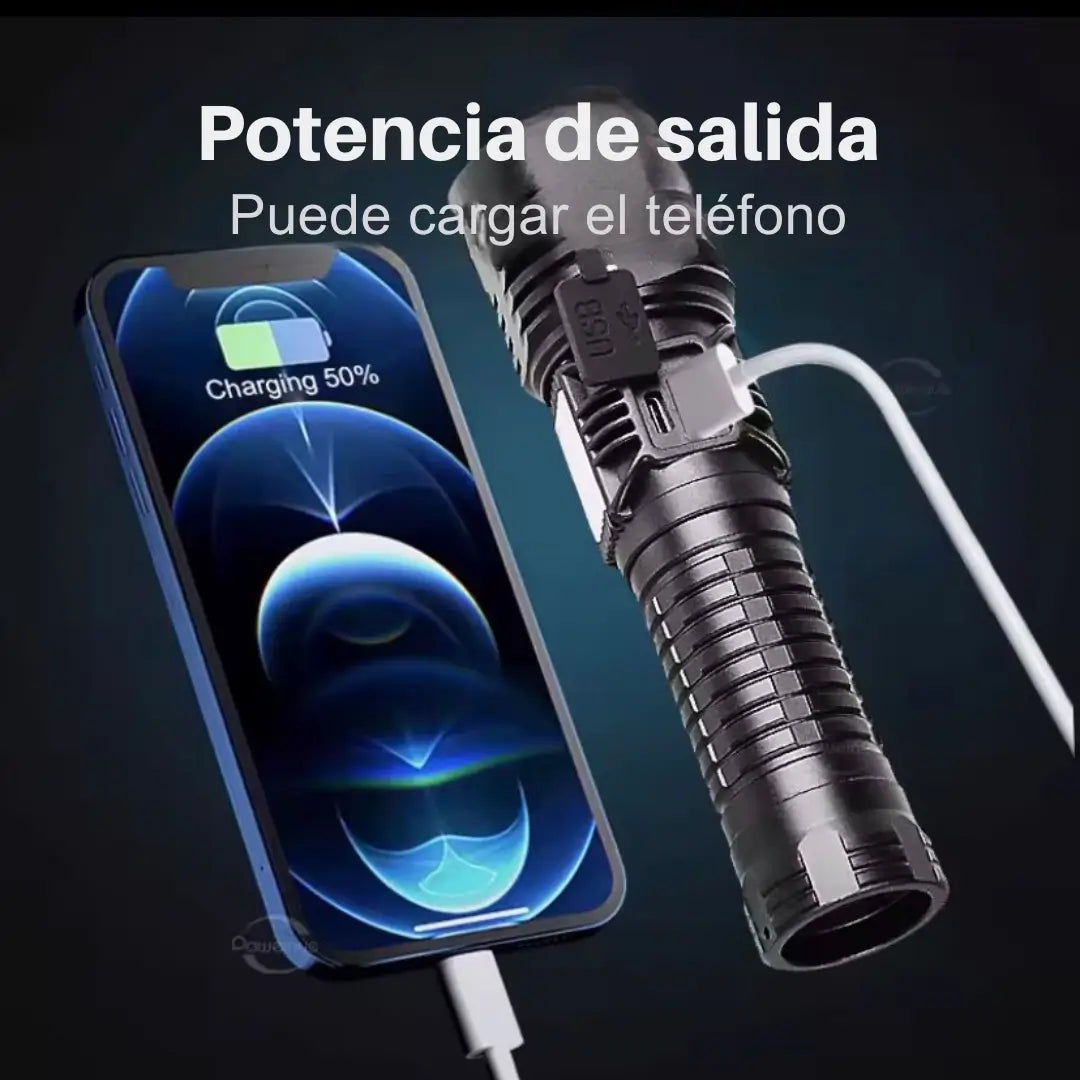 Linterna  Recargable Power Bank te salva en cualquier emergencia ⚡🔦