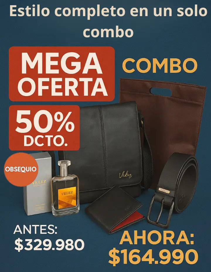 El combo Vélez que eleva tu estilo. ¡Incluye perfume de regalo!
