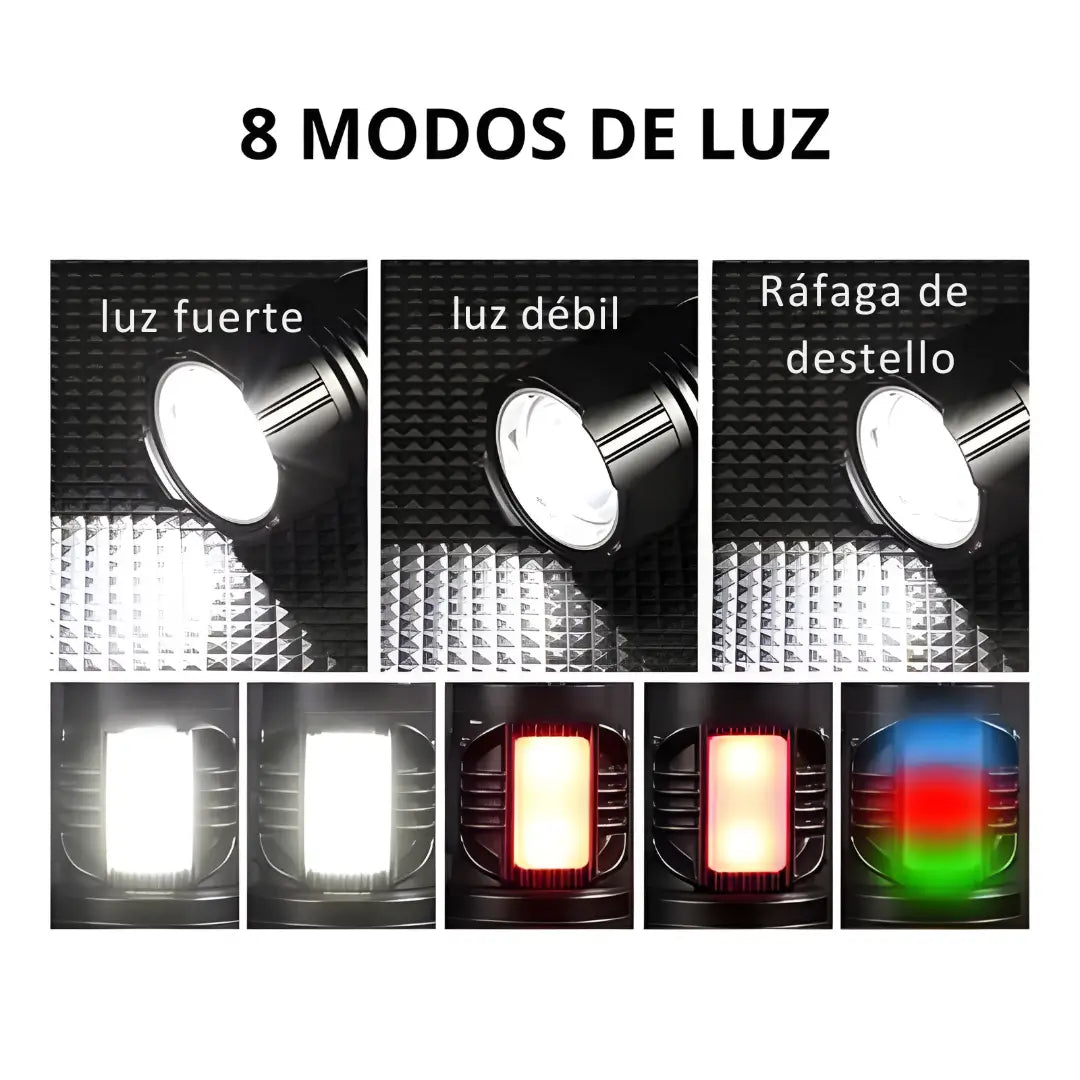 Linterna  Recargable Power Bank te salva en cualquier emergencia ⚡🔦