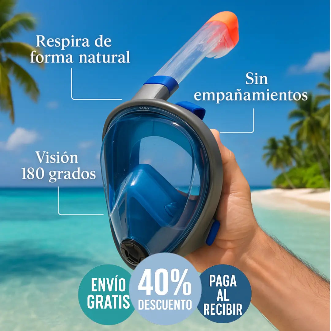 Power Snork™ – Máscara para aventuras sin interrupciones