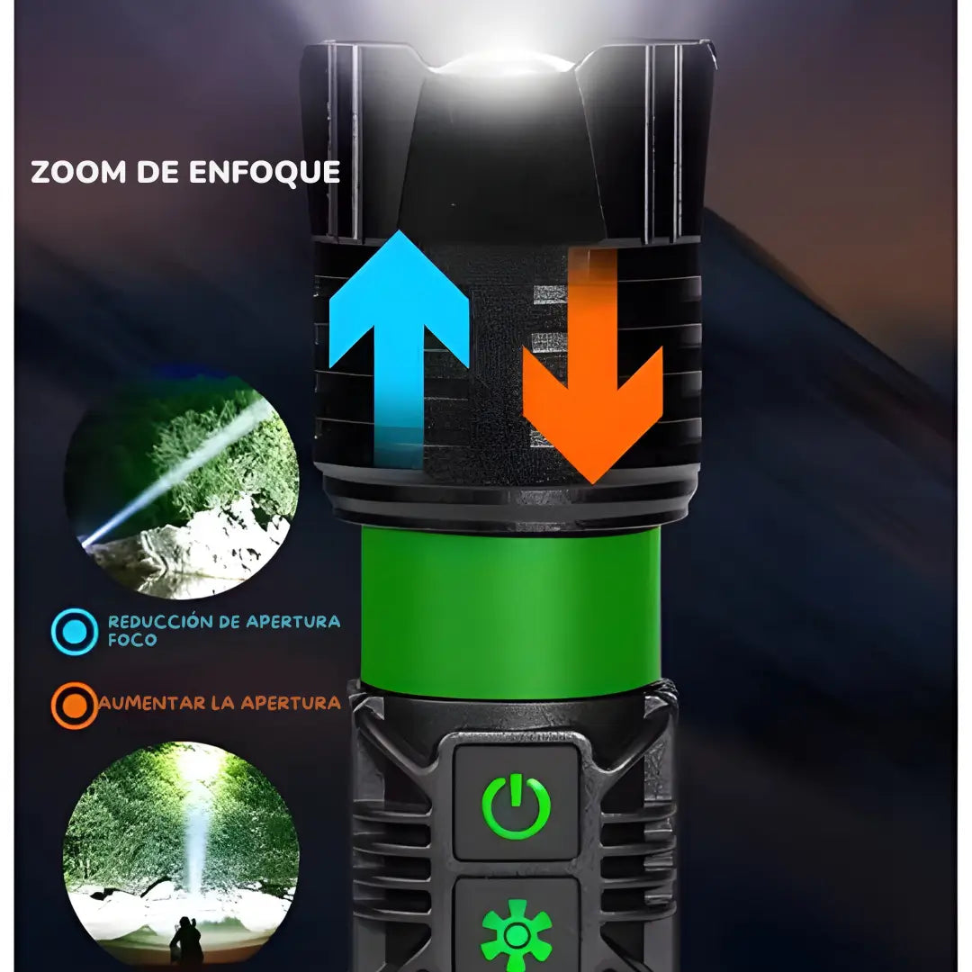 Linterna  Recargable Power Bank te salva en cualquier emergencia ⚡🔦