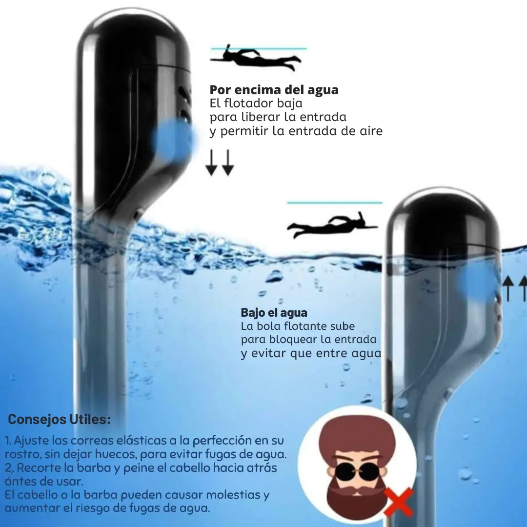 Power Snork™ – Máscara para aventuras sin interrupciones