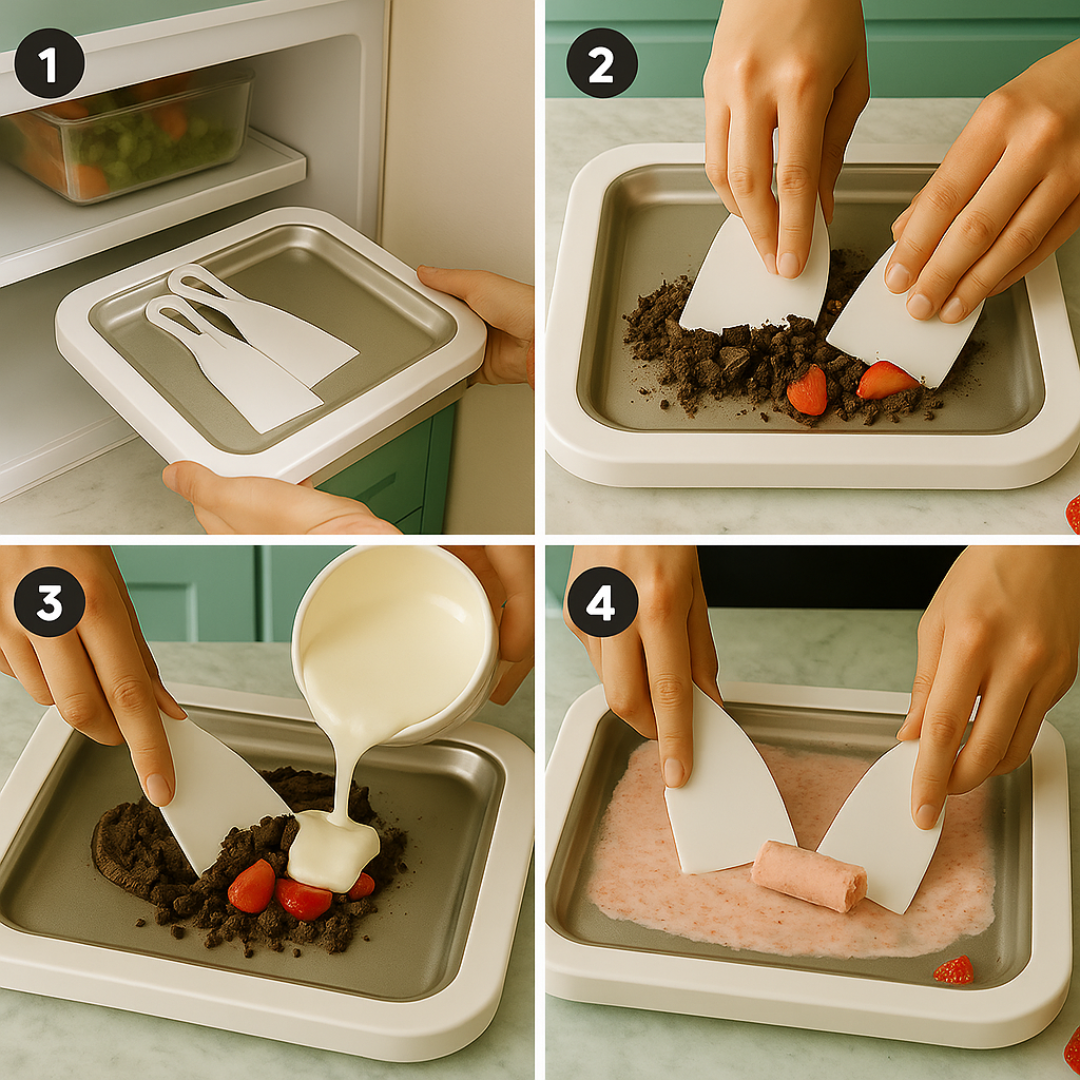 IceRoll: Plancha para hacer Ice Cream Rolls