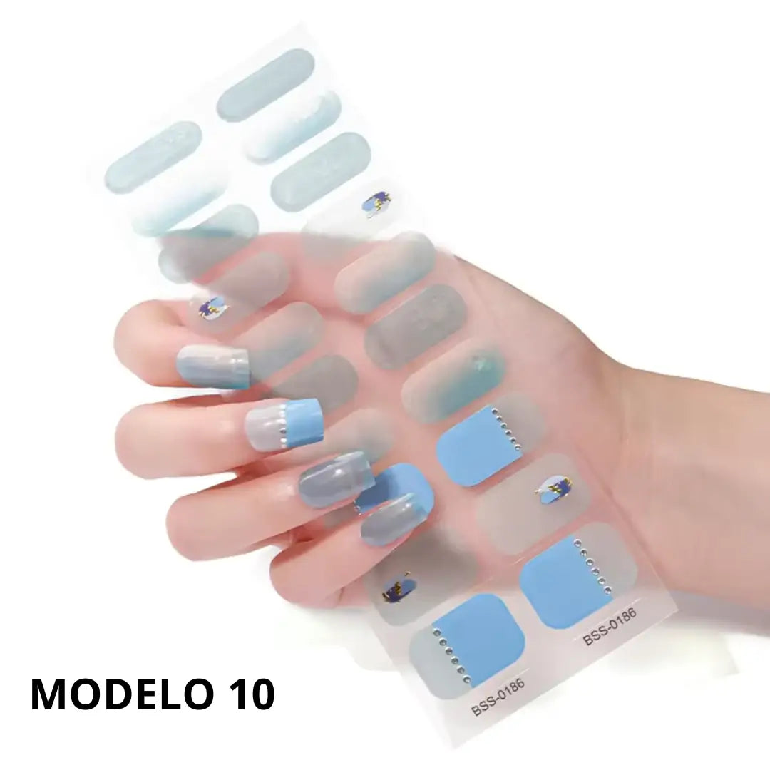 NAILZ: Pack x 20 tiras+ lámpara UV GRATIS