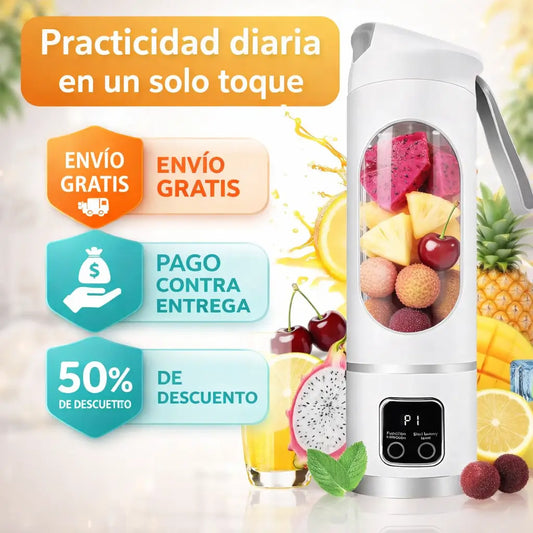 Termo Batidor Portátil - Lleva tus bebidas y batidos favoritos a donde vayas