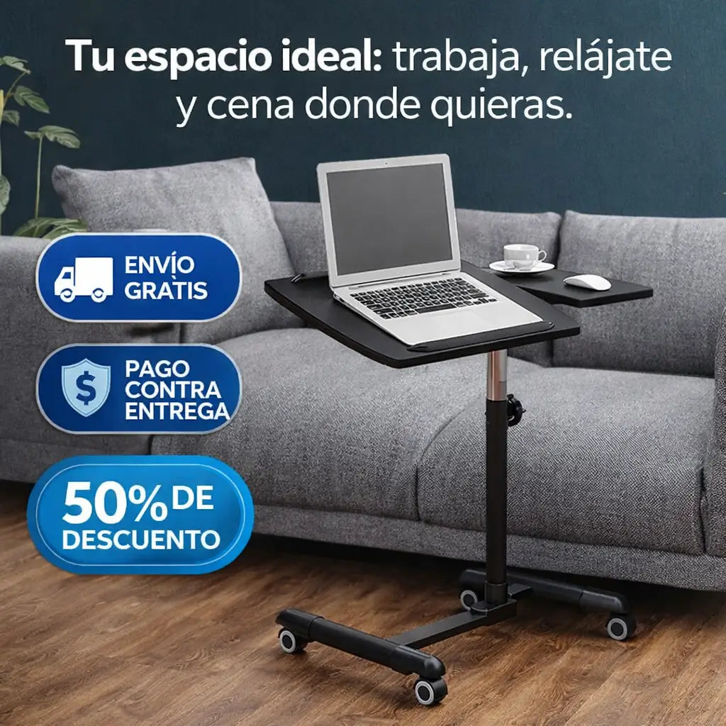 Mesa Ajustable en Forma de C – Comodidad Total desde tu Cama o Sofá