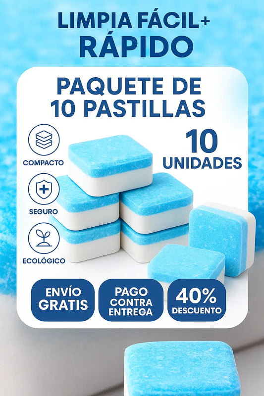 Pastillas Limpieza Profunda (x 10) – ¡Paga 6, Llevas 10! Lavadora como nueva