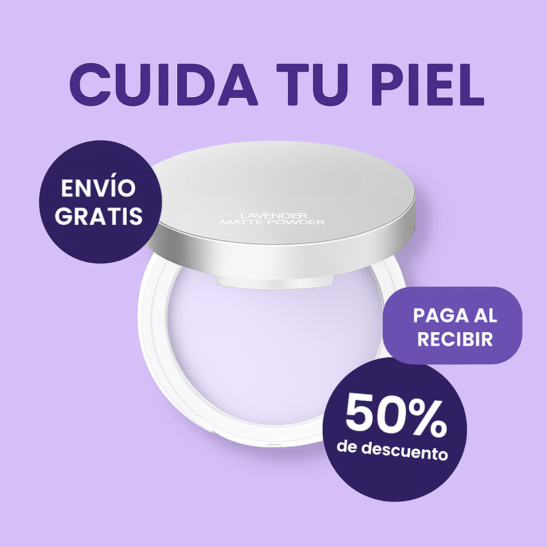 Lavander Matte: Control total de brillo ¡Piel impecable todo el día!