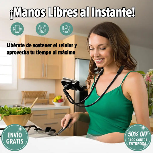 Soporte Ajustable de Cuello para Celular