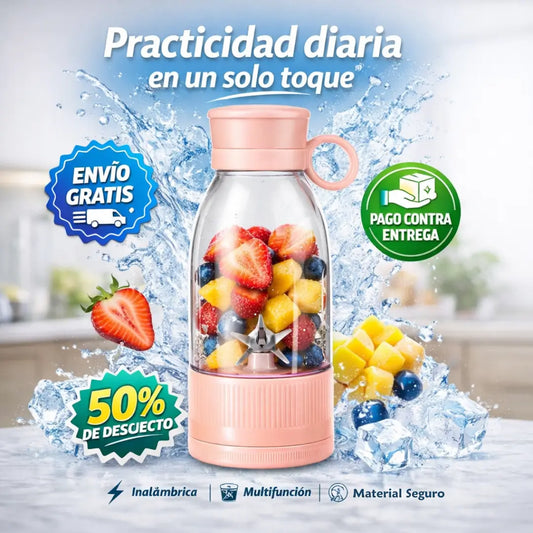 Licuadora Portátil Inalámbrica Multiuso – Mezcla, Tritura y Prepara en Segundos