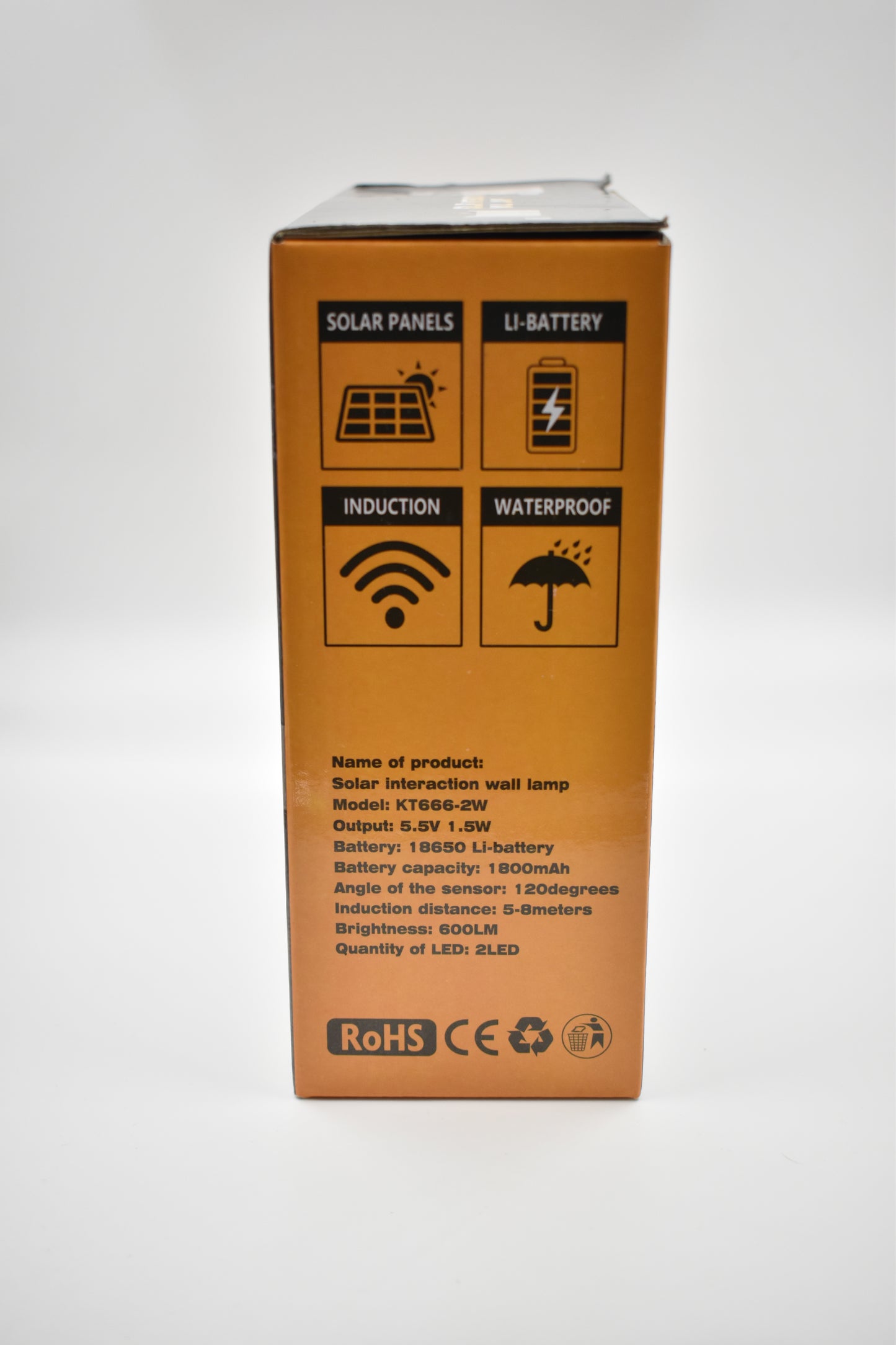 Nueva lámpara de pared solar 2 Bombillos para exteriores