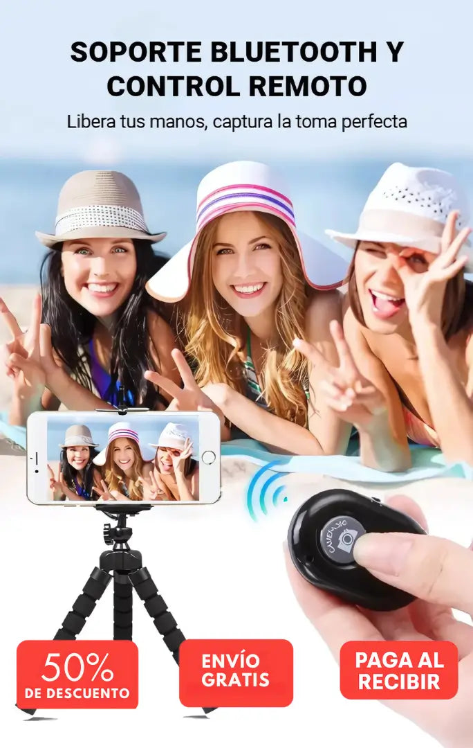 El Trípode Inteligente 360° con Control Bluetooth: Captura Sin Límites