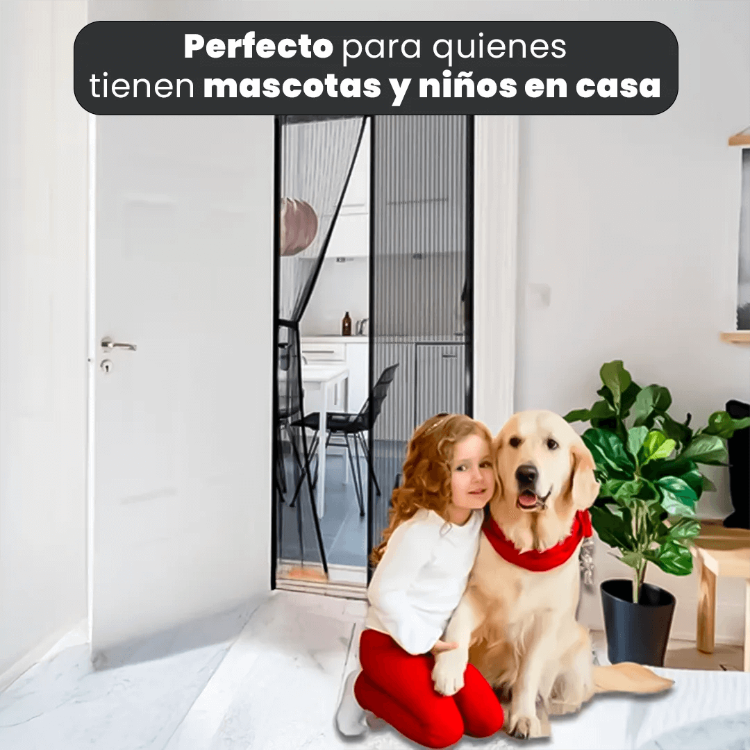 Cortina HomeSafe compra 1 lleve 2: ¡tu hogar ventilado sin insectos y seguro!