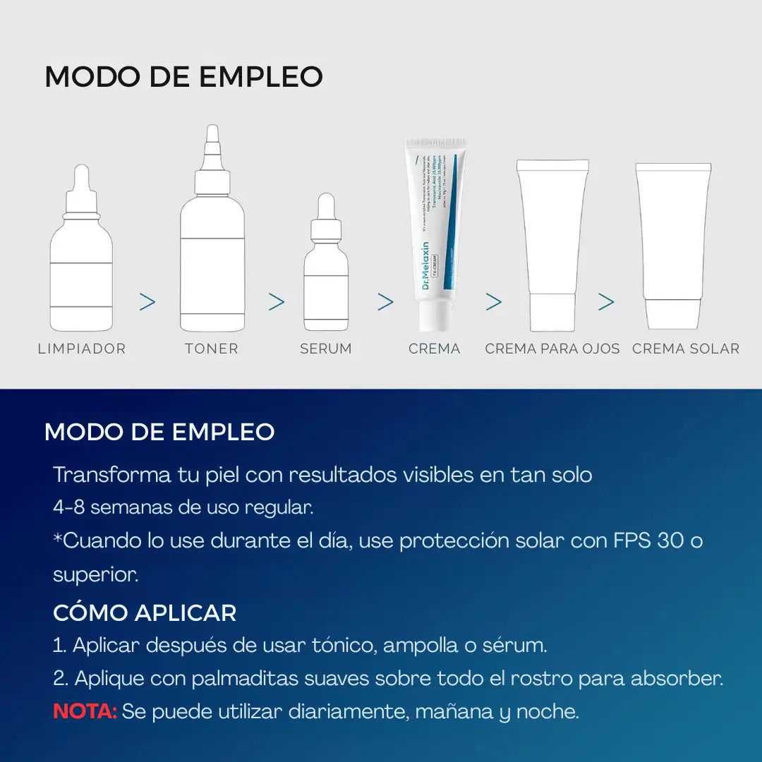 Dr.Melaxin TX-Crema 30ml - Piel más clara y uniforme