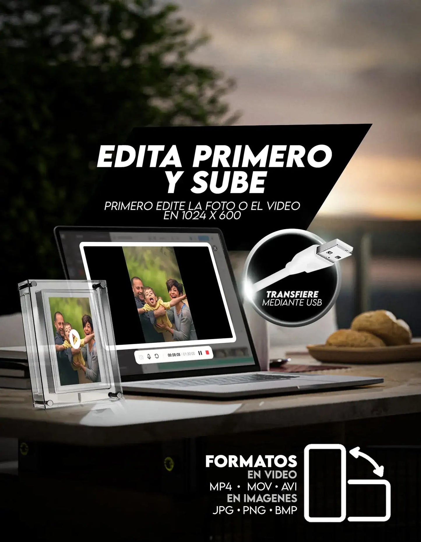 LuxeFrame:PORTARETRATO DIGITAL