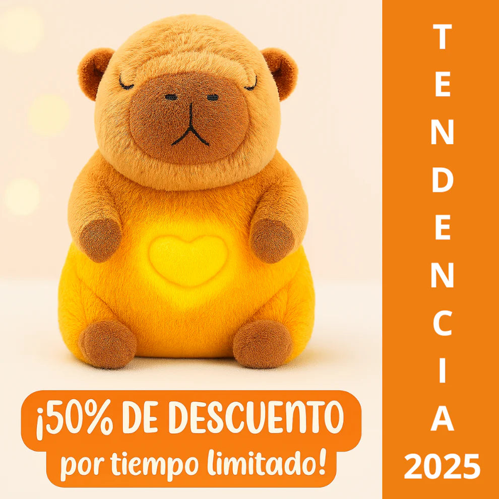 PELUCHE CAPIBARA - TU MEJOR AMIGO PARA RELAJARTE - 50% DESCUENTO