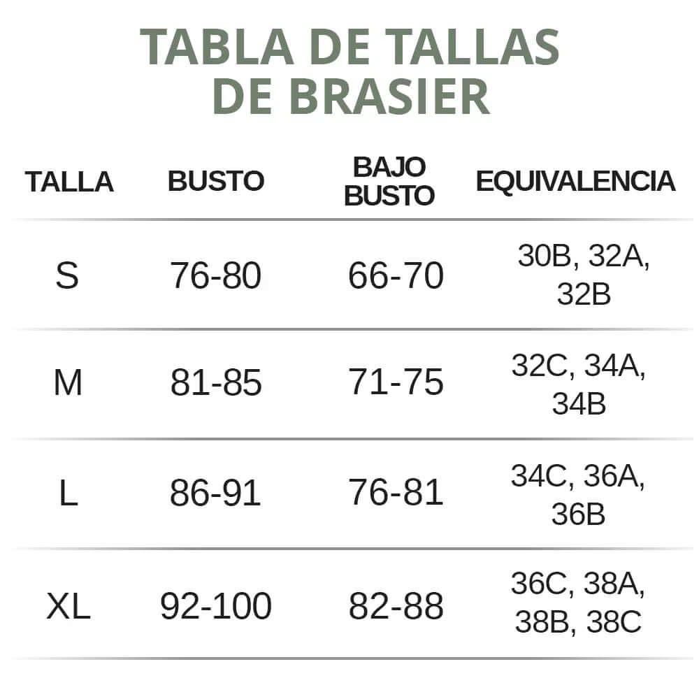Brasier Antideslizante: Siéntete libre, pero bien sujeta