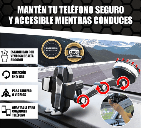 SmartClip Ride | Soporte Ultra Estable para celular 360°🎁HOY ENVÍO GRATIS