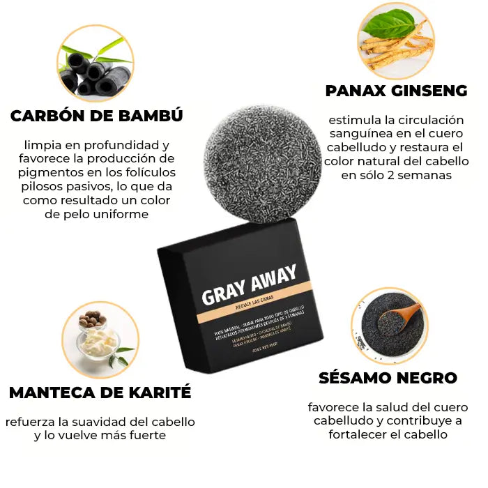 Gray Away™ - Jabon anticanas