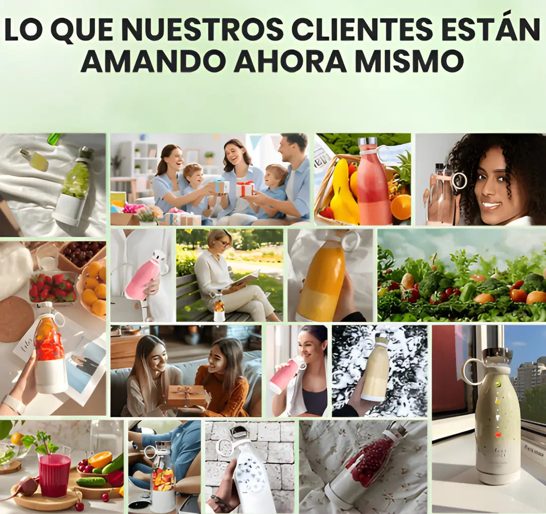 Licuadora Portátil Inalámbrica Multiuso – Mezcla, Tritura y Prepara en Segundos