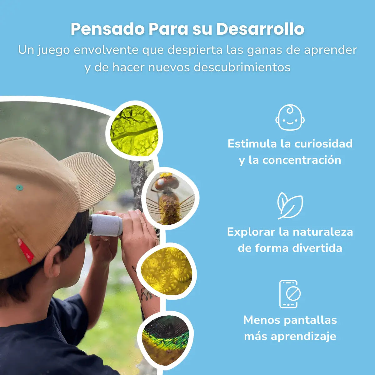 Microscopio portatil para Niños: transforma tu entorno en aventuras científicas