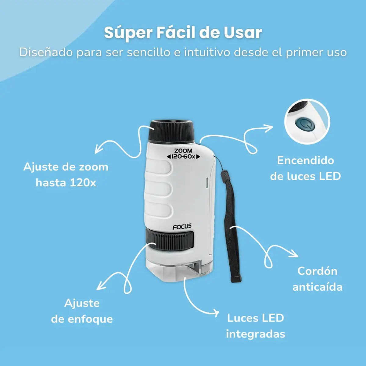 Microscopio portatil para Niños: transforma tu entorno en aventuras científicas
